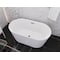 Anzzi Chand 55 in. Acrylic Flatbottom Freestanding Bathtub in White FT-AZ098-55 - alternate 6